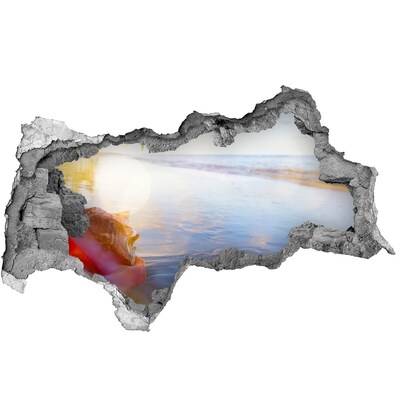 Nálepka fototapeta 3D výhľad Tropická pláž s mušľami