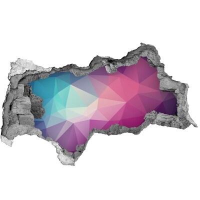 Samolepiaca diera na stenu Geometria v diere