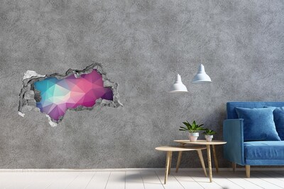 Samolepiaca diera na stenu Geometria v diere