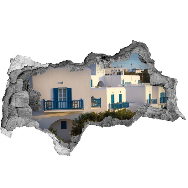 Fototapeta diera na stenu 3D Mykonos grécko