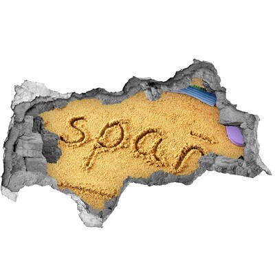 Samolepiaca diera na stenu Pláž s pieskom