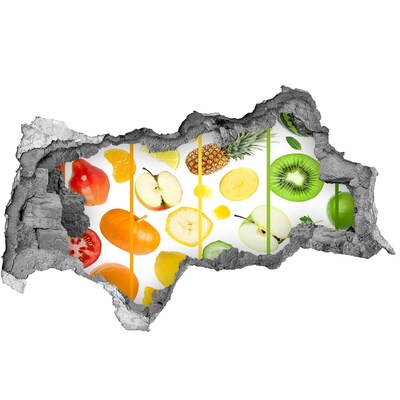 Samolepiaca nálepka Čerstvé ovocie v betóne