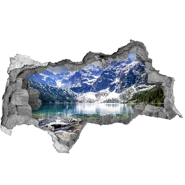 Nálepka fototapeta 3D Morské oko tatry