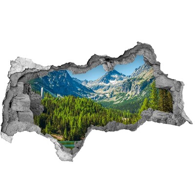Nálepka fototapeta 3D výhľad Jazero v horách