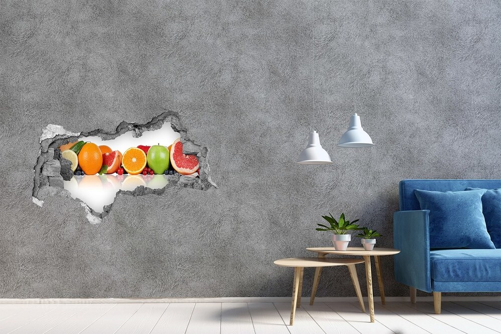 Nálepka diera na stenu Farebné ovocie