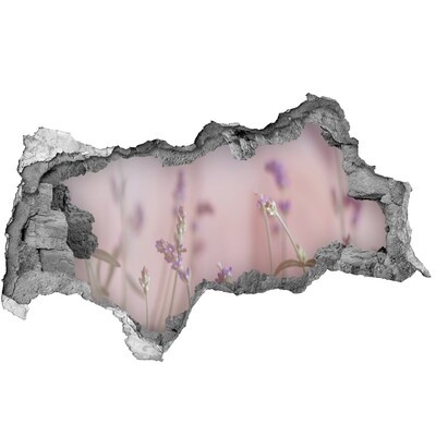 Samolepiaca diera na stenu nálepka Kvetinová lúka za múrom