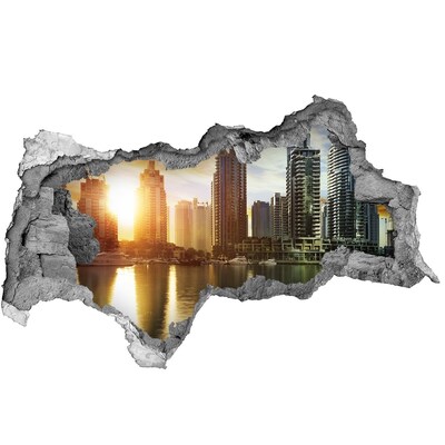 Fototapeta diera na stenu 3D Dubaj sunset
