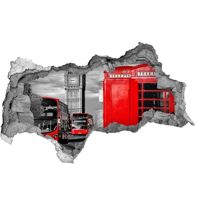 Fototapeta diera na stenu Červené autobusy