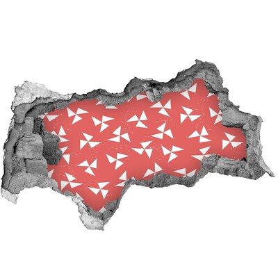 Fotoobraz diera na stenu Vzor v červenom odtieni
