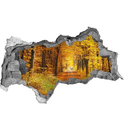 Nálepka fototapeta 3D výhľad Les na jeseň