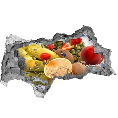 Samolepiaca nálepka betón Ovocný raj za múrom