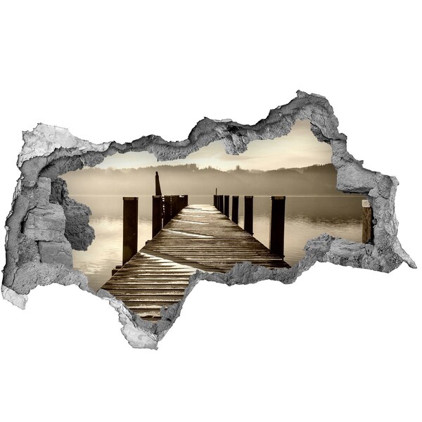 Nálepka fototapeta 3D výhľad Drevené mólo