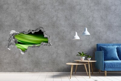 Samolepiaca diera múr 3D Zelená krajina za dierou