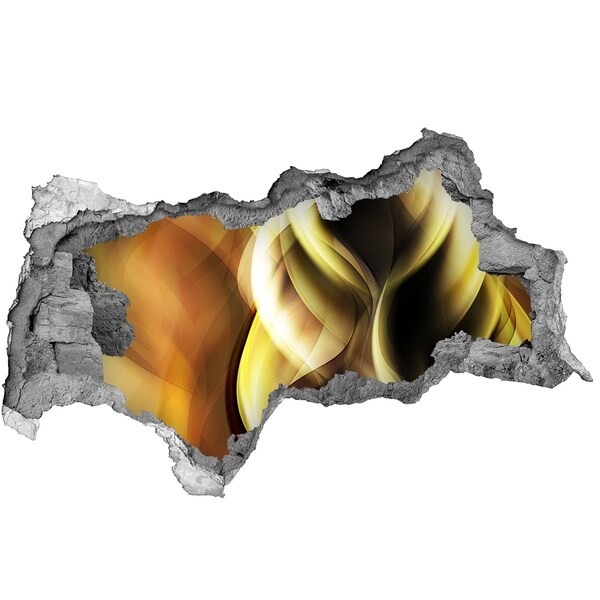 Samolepiace diera 3D nálepka Abstraktná diera v stene