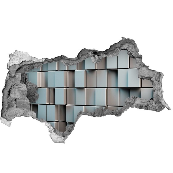 Samolepiaca diera múr 3D Moderná tehlová stena