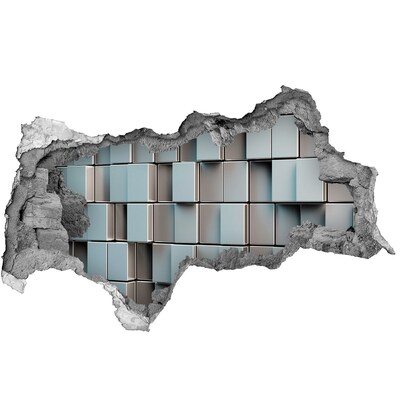 Samolepiaca diera múr 3D Moderná tehlová stena