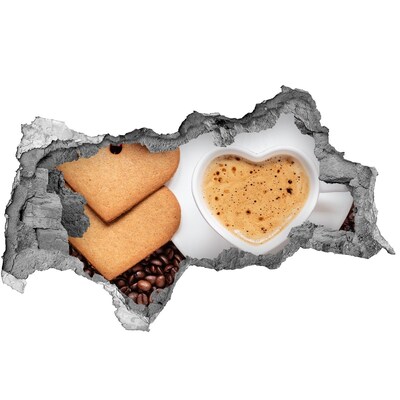 Samolepiaca nálepka Káva s koláčikmi