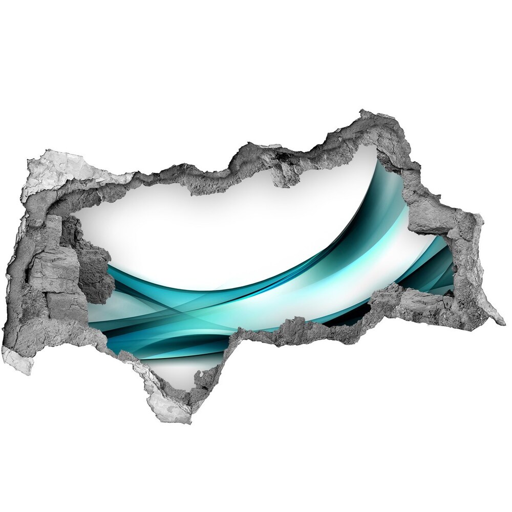 Samolepiaca diera múr 3D Abstraktné vlny