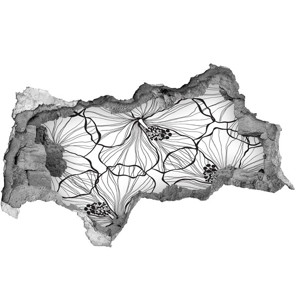 21D diera na stenu Havajské kvety