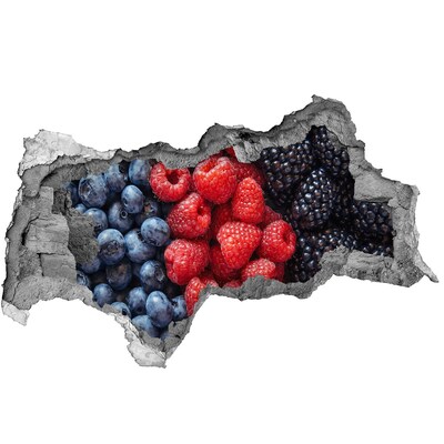 Samolepiaca nálepka betón Ovocný raj v stene