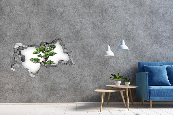 Samolepiaca diera na stenu Bonsaj v diere v stene