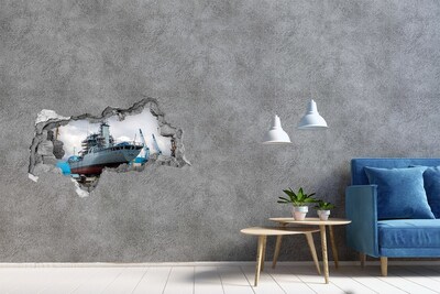 Fototapeta diera na stenu Loď v lodenici