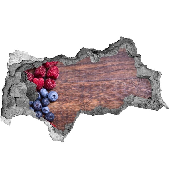 Samolepiaca nálepka na stenu Ovocný raj v zničenej stene