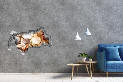 Fototapeta nálepka na stenu Vianočné ozdoby Diera v stene