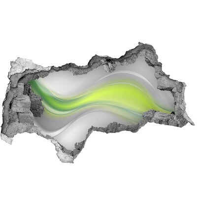 Samolepiaca diera múr 3D Abstraktné vlny
