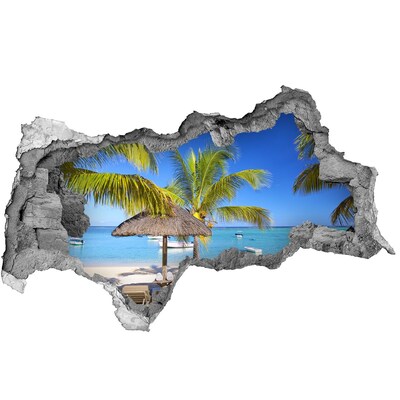 Nálepka fototapeta 3D výhľad Beach mauritius