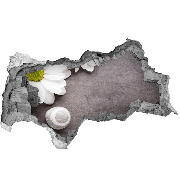 Samolepiaca diera nálepka betón Kvetinový sen v betóne