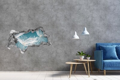 Samolepiaca diera nálepka Kvetinové sny za múrom