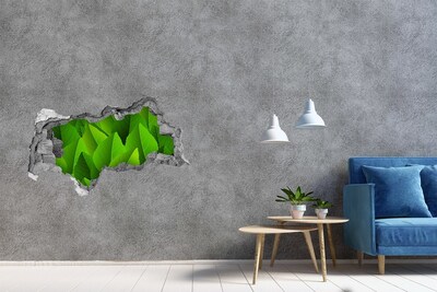 Fototapeta diera na stenu Zelené listy