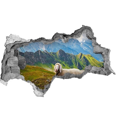 Nálepka fototapeta 3D na stenu Oviec v alpách