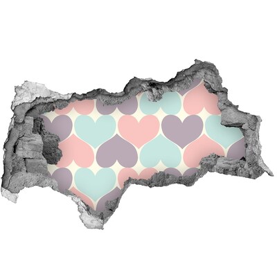 Fotoobraz diera na stenu Srdce v betóne