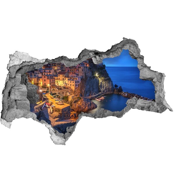 Fototapeta diera na stenu 3D Malebné prímorské mestečko