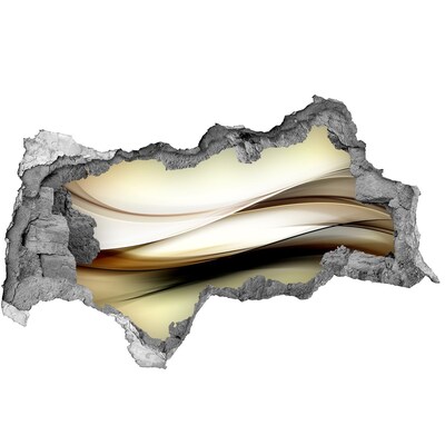 Samolepiaca diera na stenu Abstraktná krajina v diere v stene