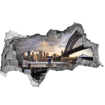 Fototapeta diera na stenu 3D Pohľad na Sydney