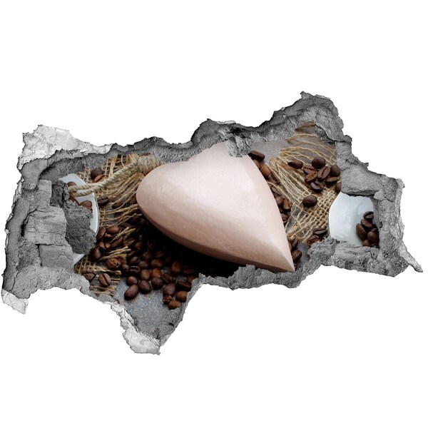 Samolepiaca nálepka betón Kávová oáza v ruinách