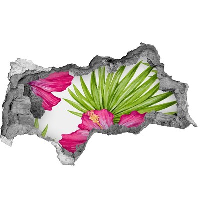 27D diera na stenu Havajské kvety