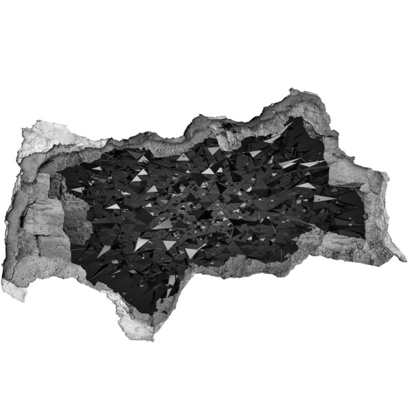 Samolepiaca diera na stenu Čierna priepasť v stene