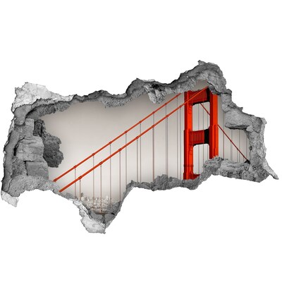 Fototapeta diera na stenu 3D Most Golden Gate v San Franciscu