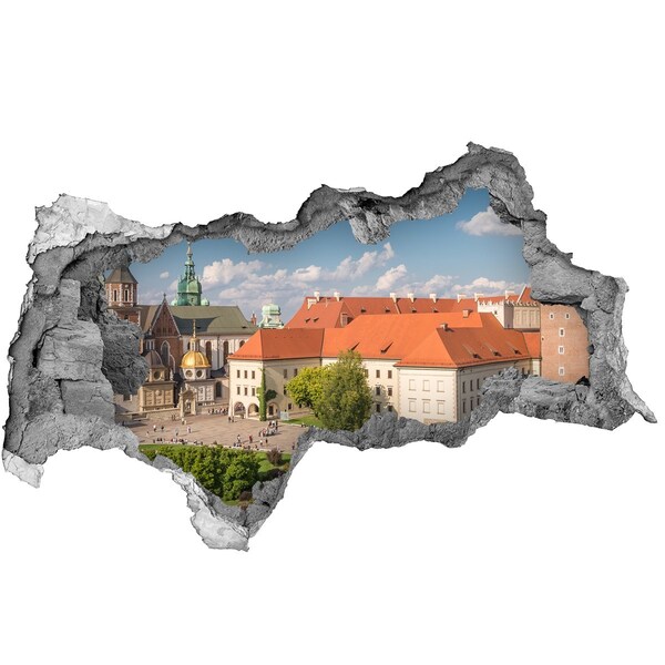 Nálepka 3D diera samolepiaca Staré Mesto Krakova