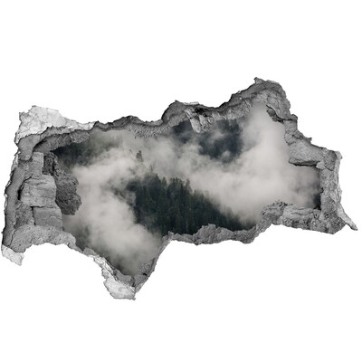 Samolepiaca nálepka betón Zelené údolie v oblakoch