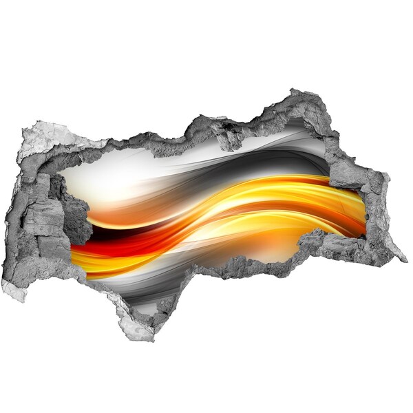 Nálepka fototapeta 3D výhľad Prielom farieb v betóne