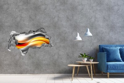 Nálepka fototapeta 3D výhľad Prielom farieb v betóne