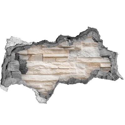Nálepka 3D diera samolepiaca Tehlová stena