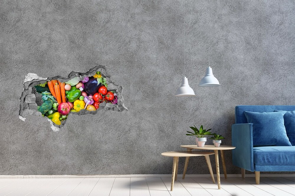Nálepka fototapeta 3D na stenu Farebné zeleniny