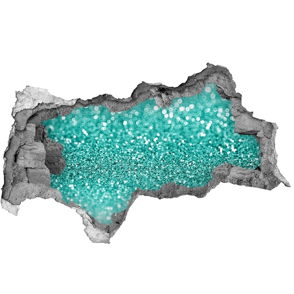 Fototapeta diera na stenu 3D Perlivá voda v diere v stene