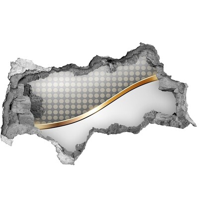 Nálepka 3D diera na stenu Rozbitá zrkadlová stena